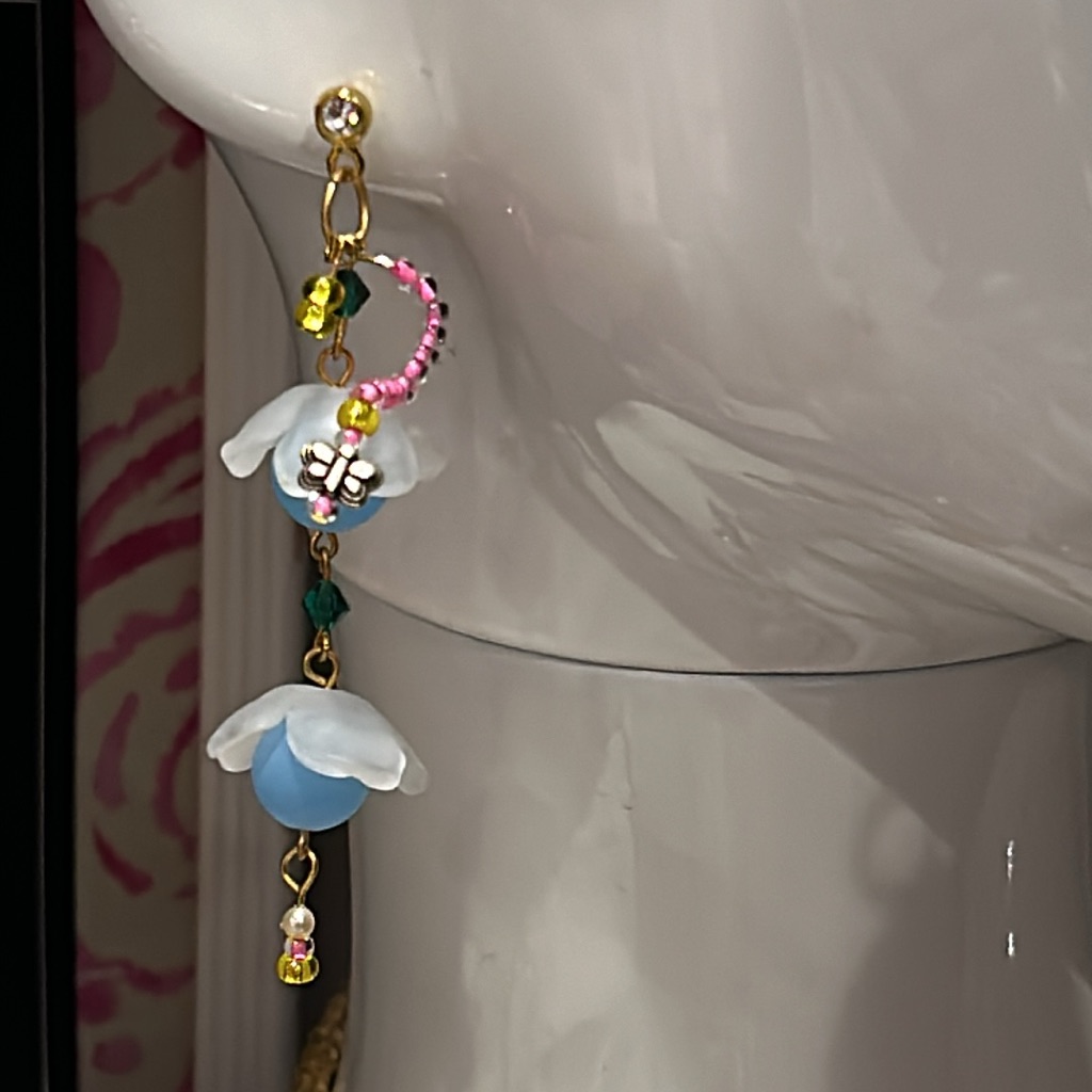 Whimsical Spring Blooms Butterfly Earrings-Boutique 29$